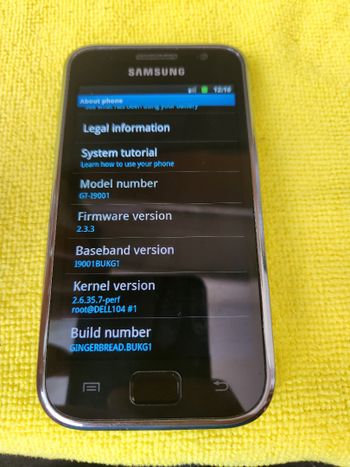 Samsung I9001 Galaxy S Plus 8GB Black