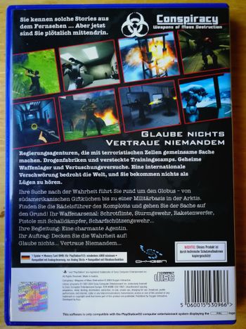 Conspiracy: Weapons of Mass Destruction PlayStation 2