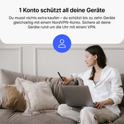 Get NordVPN Standard - 1 Monat - 10 Geräte (PC/MAC/Mobile) VPN & Cybersicherheit Abonnement - DEUTSCHLAND