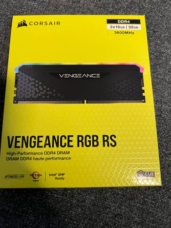 Corsair Vengeance RGB RS Black 2x16GB DDR4 3600MHZ