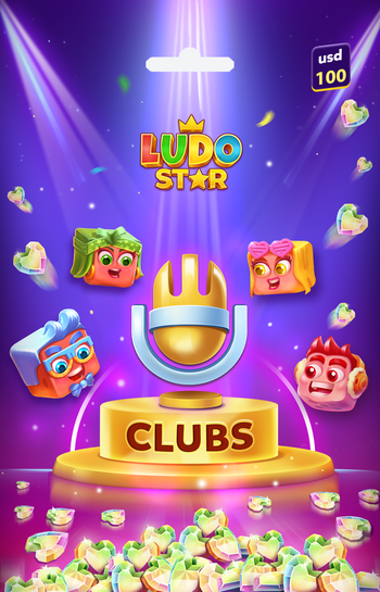 Clubs Ludo Star 100 USD Hearts Key GLOBAL