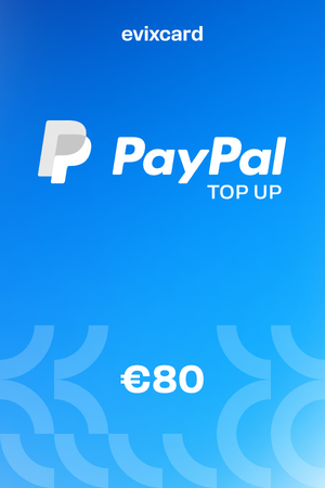 EvixCard PayPal Gift Card 80 EUR Key GLOBAL