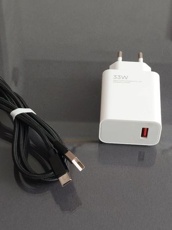 33W greitas pakrovėjas + tvirtas USB-C laidas