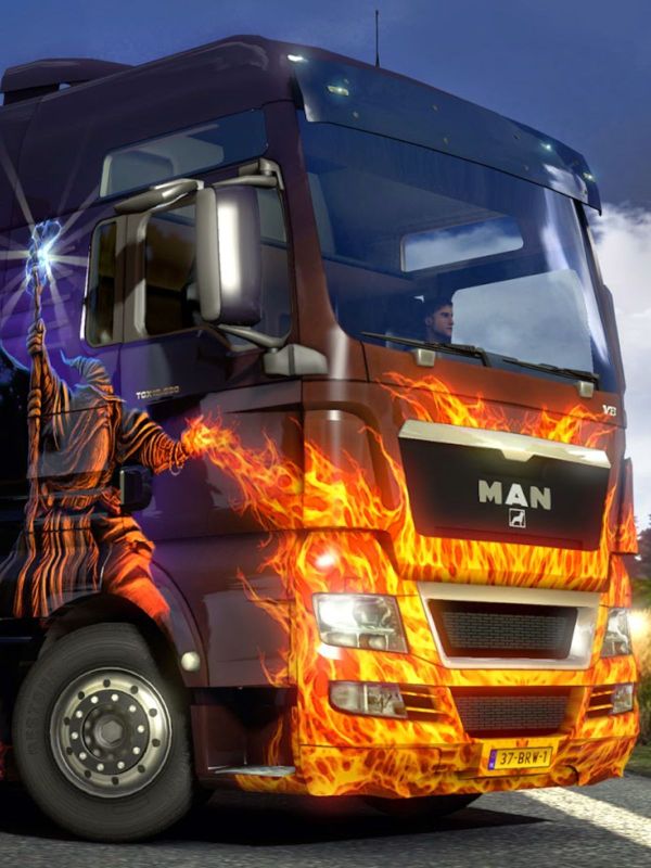 Paint Your Truck Mythical: Get ETS2 Fantasy Pack for Free on Snakzy