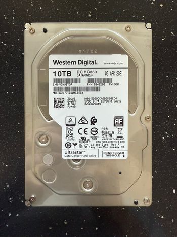 Western Digital Ultrastar DC HC520 12 TB HDD Storage