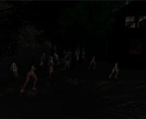 The beauties&zombies of beach for VR