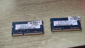 DDR 3 ram nešiojamui kompiuteriui 1 ir 2 gb.