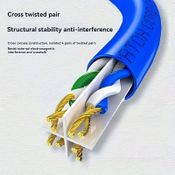 Get LAN tinklo kabelis – 50 metrų, 6 kategorija (Cat 6) Ilgis: 50 metrų