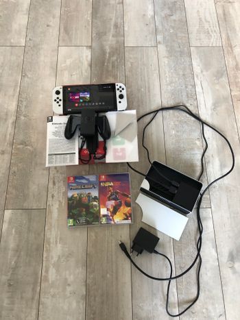 Get Nintendo Switch OLED, White, 64GB