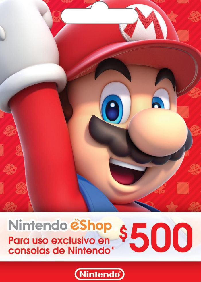 Buy Nintendo Switch gift card 500 MXN cheaper in price!