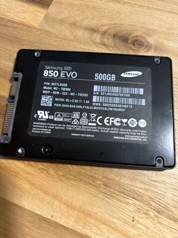 samsung 850 EVO SSD 500Gb