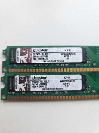 Kingston ValueRAM 4 GB (2 x 2 GB) DDR2-800 Green PC RAM