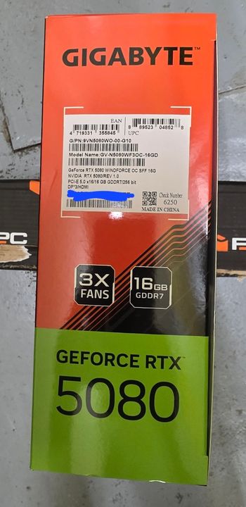 Gigabyte RTX 5080 WindForce OC SFF for sale