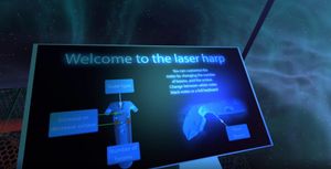 VR Laser Harp
