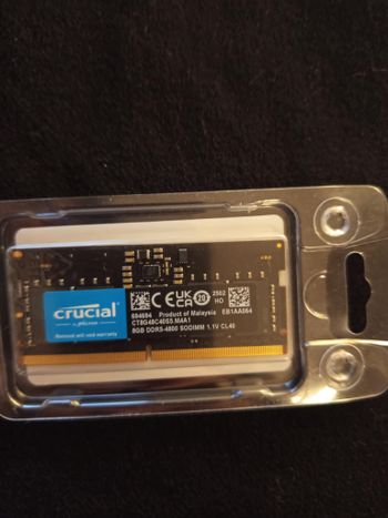 8GB DDR5 4800MHz SODIMM CT8G48C40S5