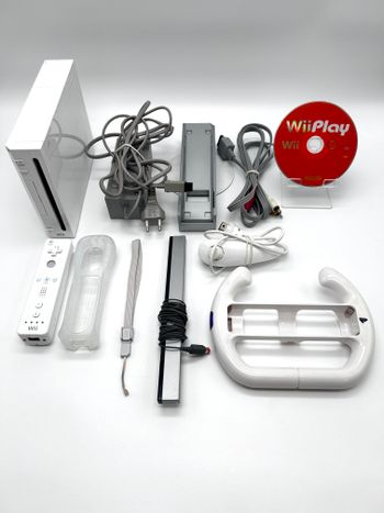 Nintendo Wii RVL-001 Žaidimų Konsolės Pilnas Baltas Rinkinys
