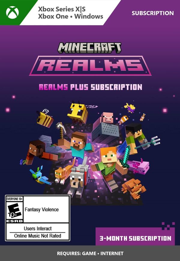 Minecraft Realms Plus 3-Month Subscription (Xbox One, Xbox Series X/S, Windows) Xbox Live Key BRAZIL