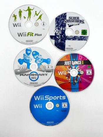 Nintendo Wii RVL-001 Žaidimų Konsolės Pilnas Baltas Rinkinys