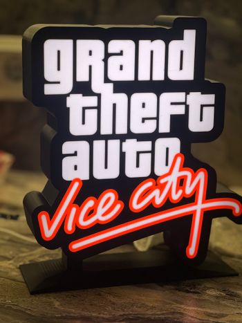 GameZone Aksesuaras šviesdėžė GTA Vice City Su LED