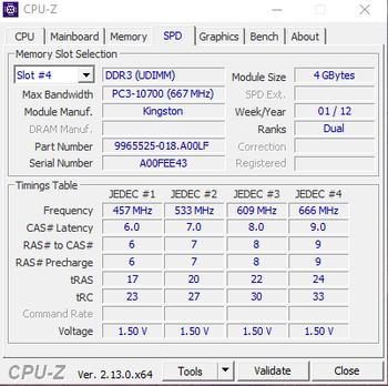 Get Kingston 4 GB (1 x 4 GB) DDR3-1333 Black / Green PC RAM