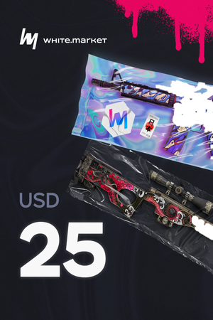 WhiteMarket Wallet Card 25 USD Key GLOBAL