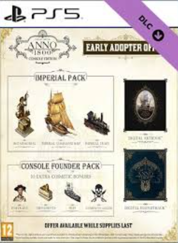 Anno 1800 - Early Adopter Offer (DLC)(PS5) PSN Key EUROPE