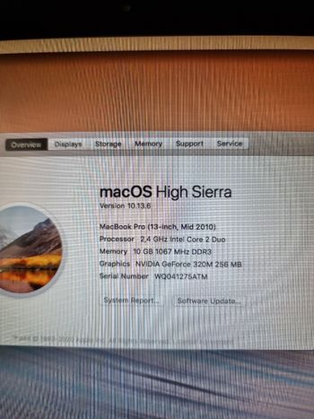Apple macbook pro 2010.  for sale
