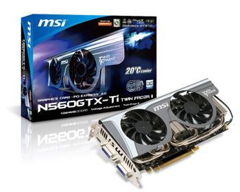 MSI GeForce GTX 560 Ti 448 1 GB PCIe x16 GPU