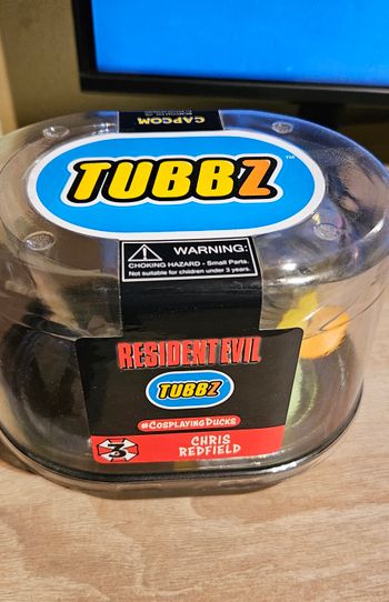 Resident evil Chris duck toy