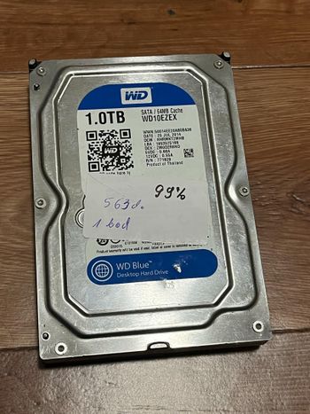 WD 1000GB 3.5 hardas