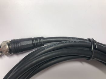 Coaxial RG59 Cable Assembly, BNC Plug to BNC Plug, 75 ohm, 16.4 ft, 5 m, Black