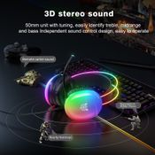 Onikuma X25 RGB gaming headphones (žaidimų ausinės)