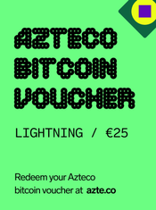 Azteco Bitcoin Lightning Voucher 25 EUR Key GLOBAL