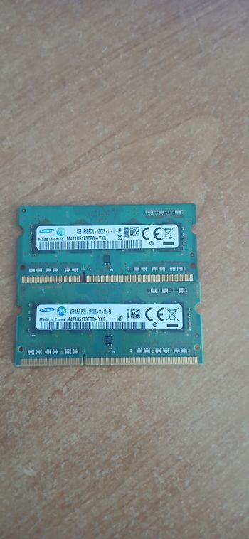 laptopo 2x4gb ram 1RX8 PC3L-12800S-11-13-B4