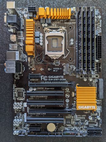 Gigabyte GA-Z97-D3H Intel Z97 ATX DDR3 LGA1150 2 x PCI-E x16 Slots Motherboard