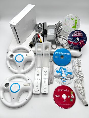 Nintendo Wii RVL-001 Žaidimų Konsolės Pilnas Baltas Rinkinys