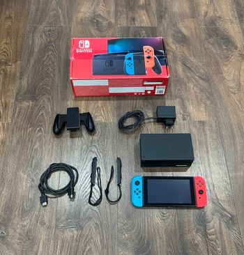 Nintendo Switch, Blue & Red, 32gb+64gb