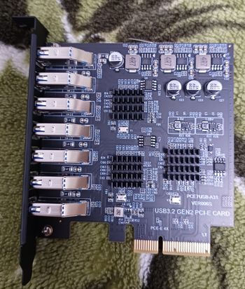 USB 3.2 PCI-E Plėtinio Kortelė – 10 Gb/s x7