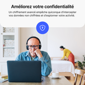 NordVPN Basique - 6 Mois - 10 Appareils (PC/MAC/Mobile) Logiciel VPN Premium - FRANCE