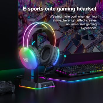 Redeem Onikuma X25 RGB gaming headphones (žaidimų ausinės)