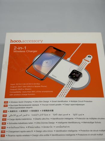 Hoco 2-in-1 Greitasis Belaidis Įkroviklis