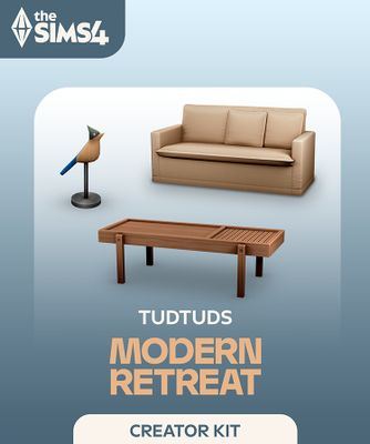 The Sims 4 Modern Retreat Kit cover