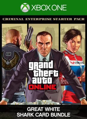 Grand Theft Auto V: Criminal Enterprise Starter Pack and Great White Shark Card Bundle (DLC) XBOX LIVE Key cover