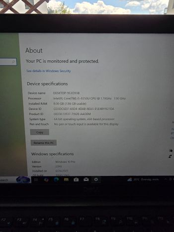 Dell Latitude 7490 i5/8gb/256gb SSD 