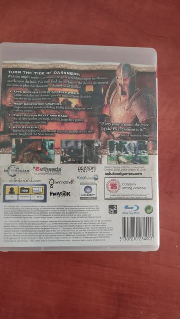 The Elder Scrolls IV: Oblivion PlayStation 3 for sale