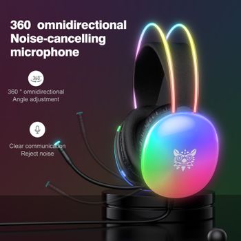 Onikuma X25 RGB gaming headphones (žaidimų ausinės)