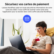 NordVPN Avancé - 1 An - (PC/MAC/Mobile) Pack VPN + Gestionnaire de Mots de Passe - FRANCE