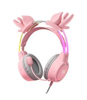  Onikuma X15 Pro Pink Deer Horns gaming headphones (žaidimų ausinės)