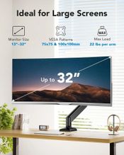 Redeem Reguliuojamas aliuminis monitoriaus laikiklis (13"–32", iki 9.98 kg) Tvirtas ir 