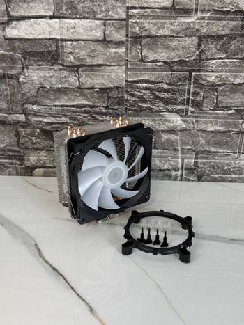 SnowMan RGB 4 Heat Pipes 800-1500 RPM CPU Cooler